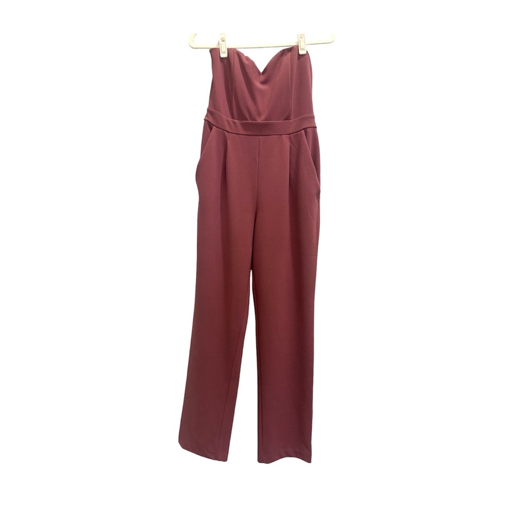 Express Strapless Sweetheart Neckline Jumpsuit